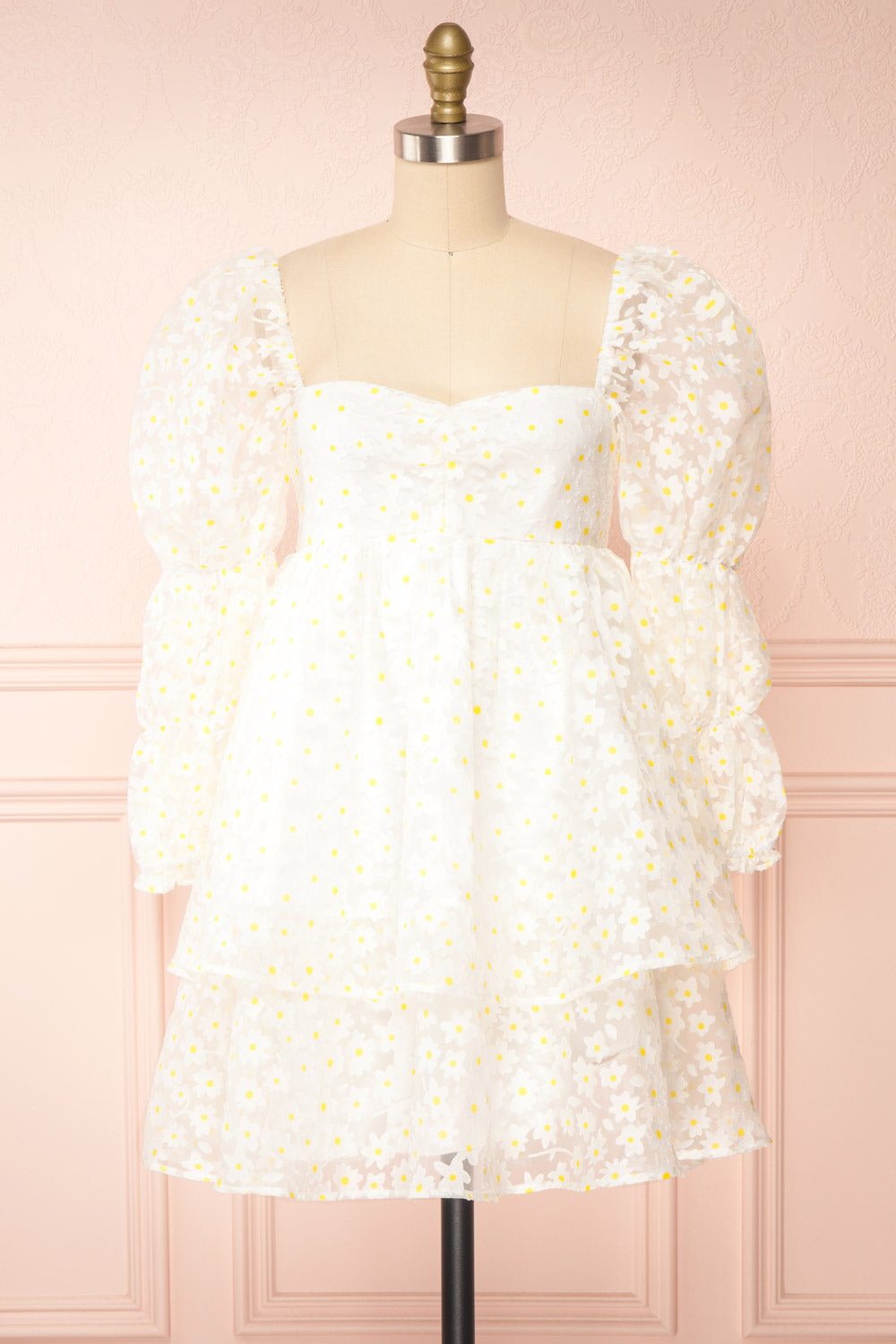 Marzia Short Floral Babydoll Dress
