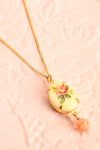 Marie Doro White & Golden Floral Pendant Necklace | Boutique 1861 2