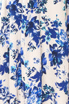 Mariela Floral Mock Neck Silky Midi Dress | Boutique 1861 texture