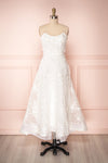 Marigot White Mesh Embroidered Bustier Bridal Gown | Boudoir 1861