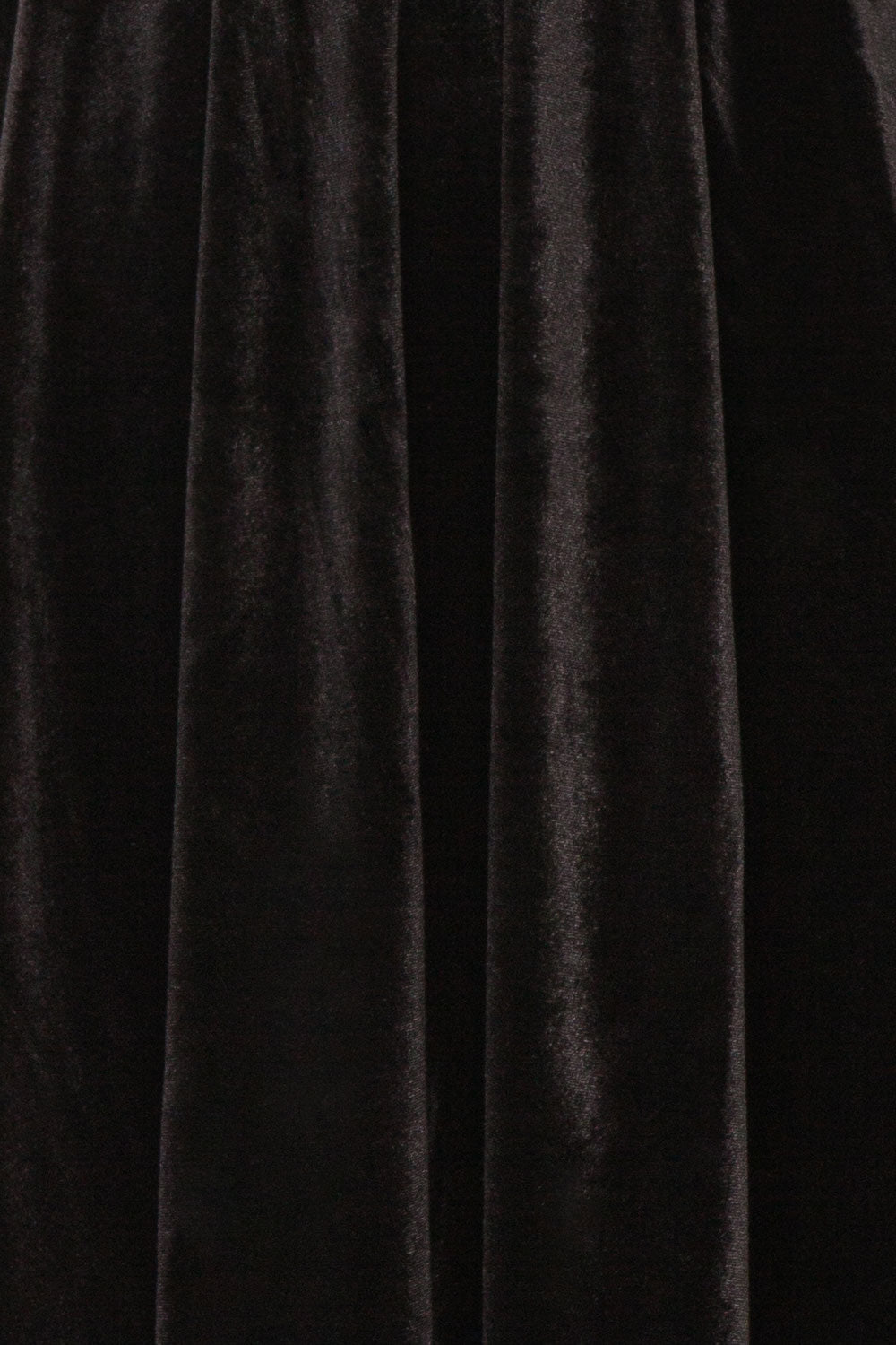 Mariza Black Short V-Neck Velvet Dress w/ Long Sleeves | Boutique 1861 fabric  