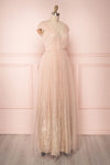 Marjolie | Pink Glitter Tulle Maxi Gown