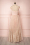 Marjolie | Pink Glitter Tulle Maxi Gown
