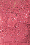 Marnie Rose Pink Lace Gown | Robe Longue fabric close up | Boudoir 1861