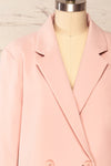 Marousi Pink Oversized Blazer | La petite garçonne front close up