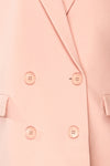 Marousi Pink Oversized Blazer | La petite garçonne fabric