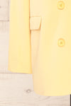 Marousi Yellow Oversized Blazer | La petite garçonne sleeve