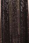 Marta Black Plunging Neckline Sparkling Maxi Dress | Boutique 1861  fabric