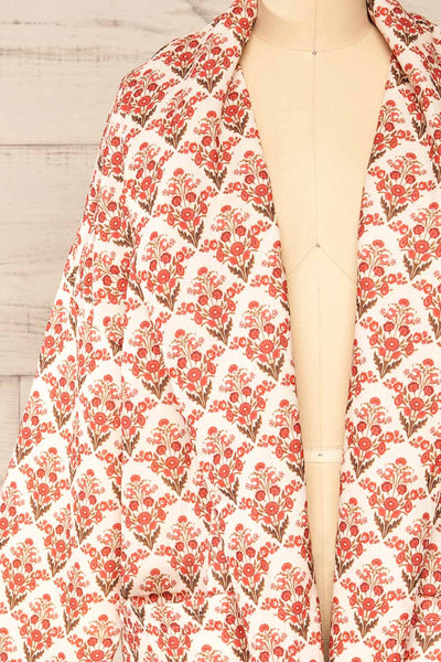 Marville Oversized Floral Print Jacket| La petite garçonne front close-up