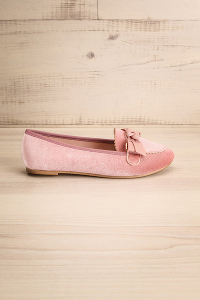 Mathis Quartz Blush Pink Velvet Loafers | La Petite Garçonne 6