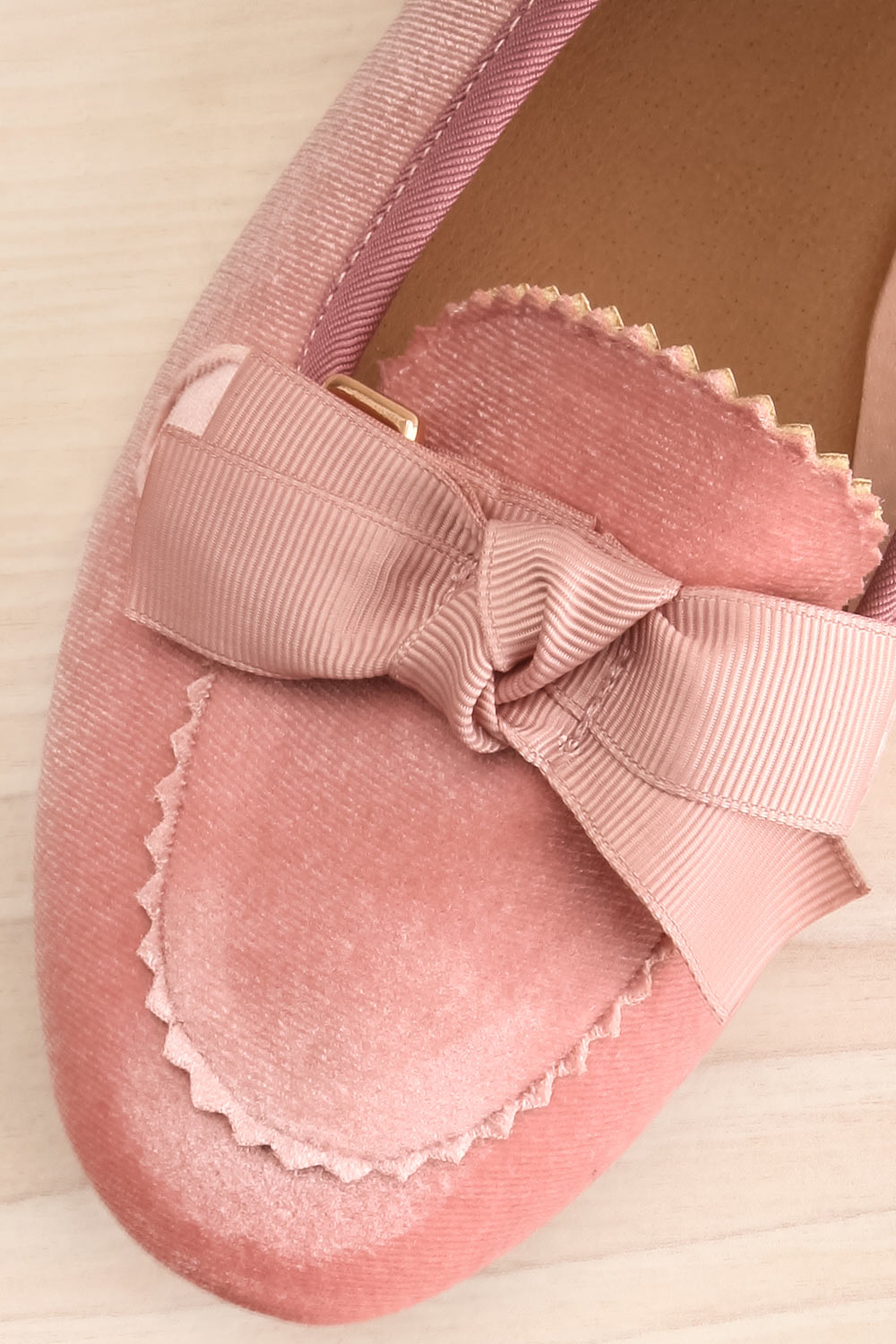 Mathis Quartz Blush Pink Velvet Loafers | La Petite Garçonne 3