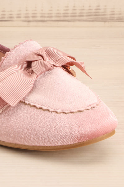 Mathis Quartz Blush Pink Velvet Loafers | La Petite Garçonne 5