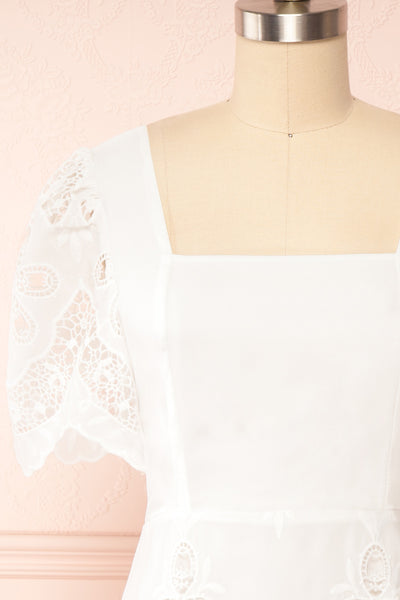 Mathylde Short Openwork Lace Dress | Boutique 1861 - Mathylde Robe front close up