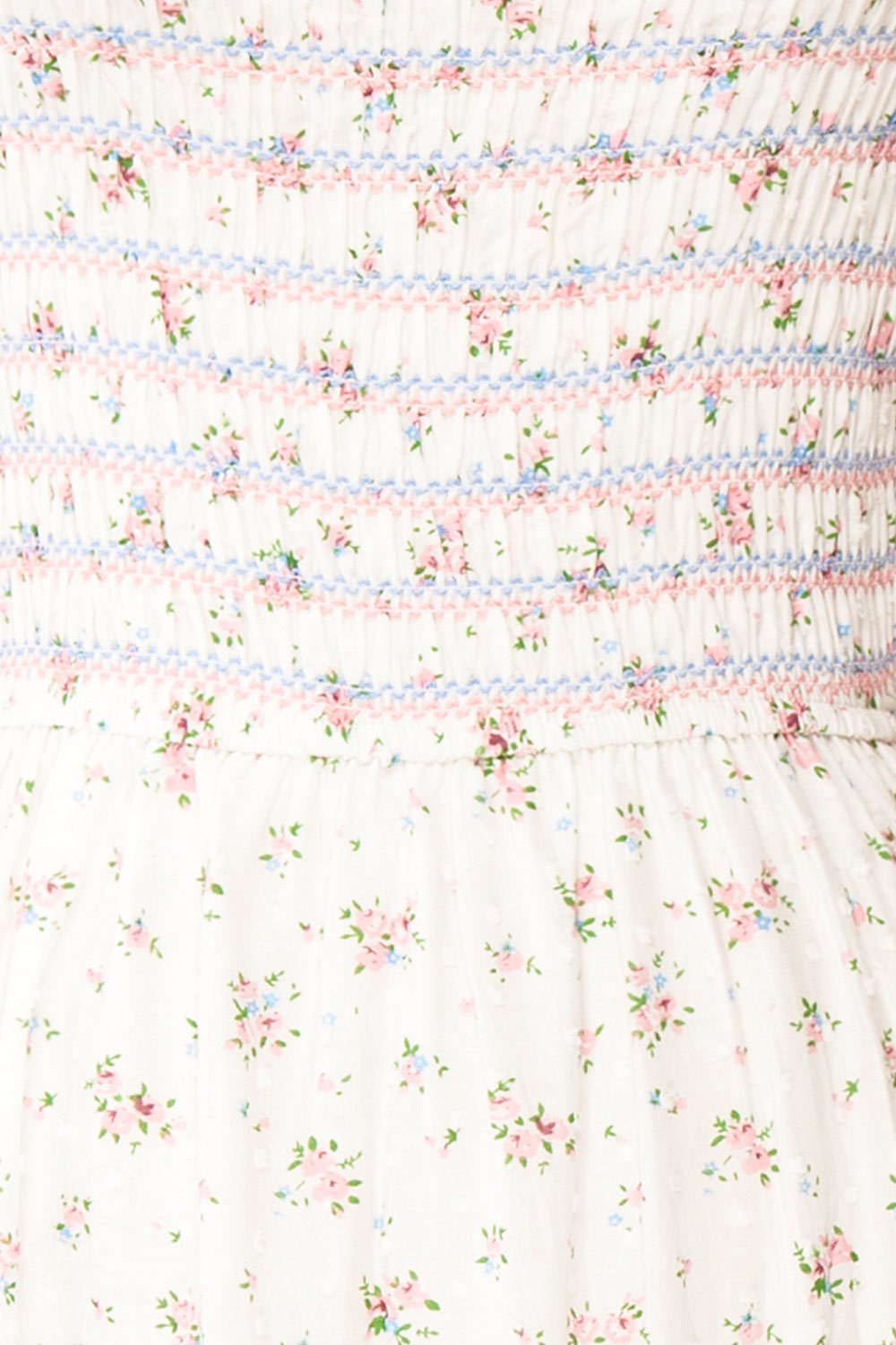 Matryoshka White Square Neck Tiered Maxi Dress | Boutique 1861 fabric 