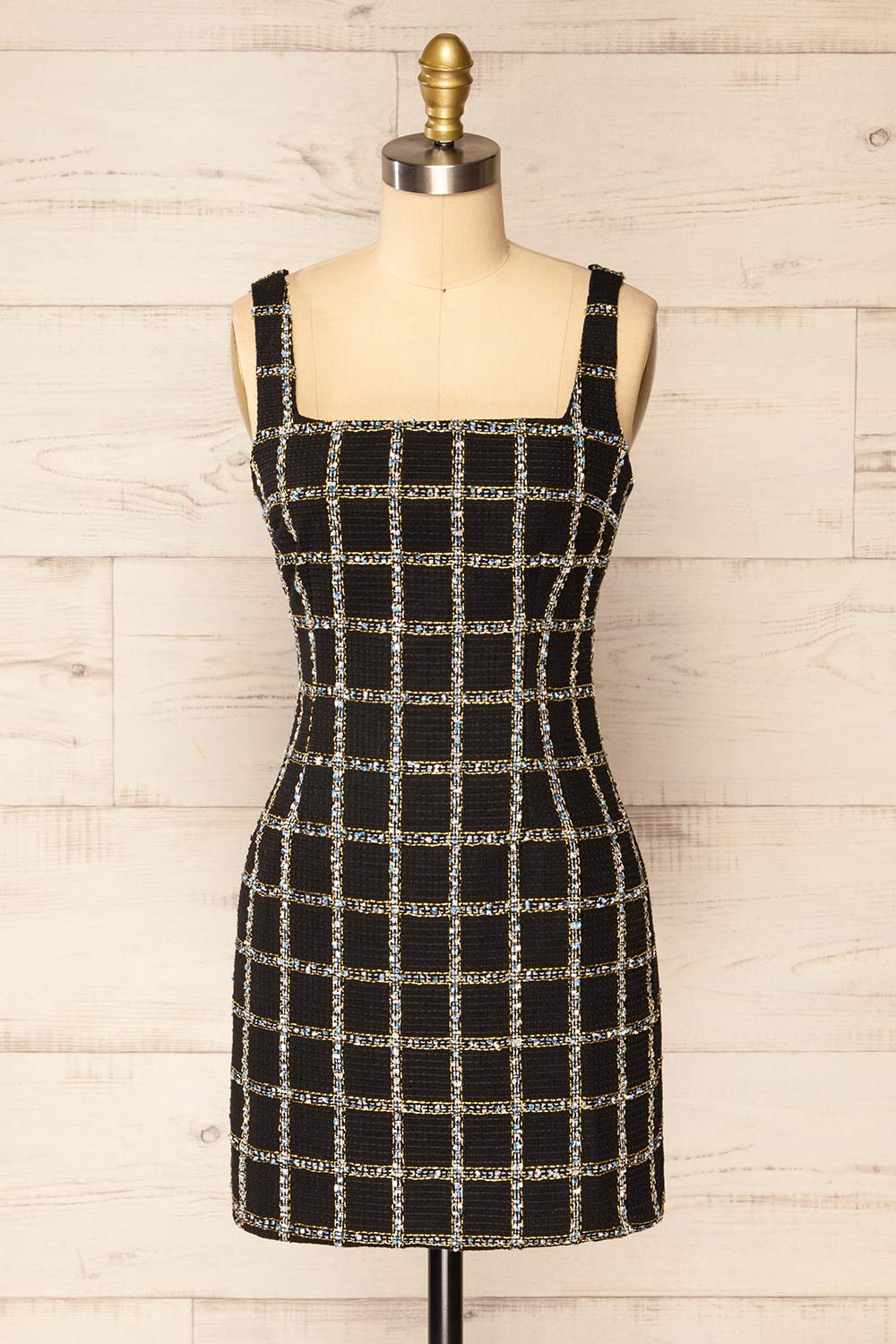 Maximoff Short Fitted Textured Dress | La petite garçonne front view
