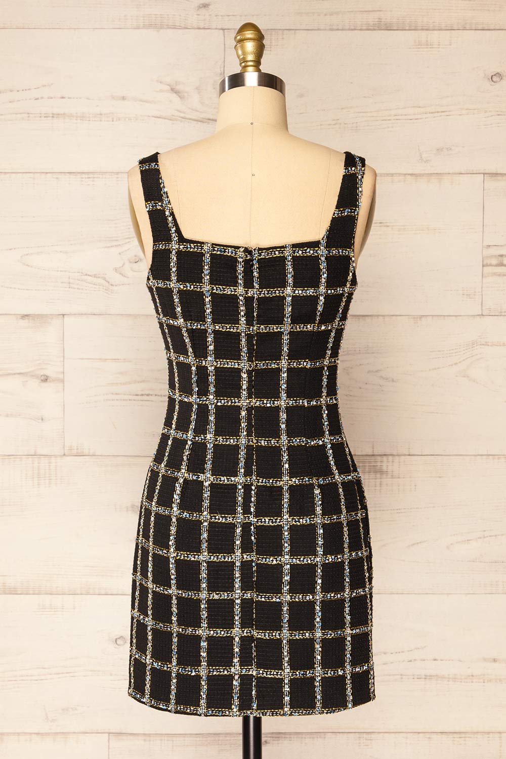 Maximoff Short Fitted Textured Dress | La petite garçonne back view
