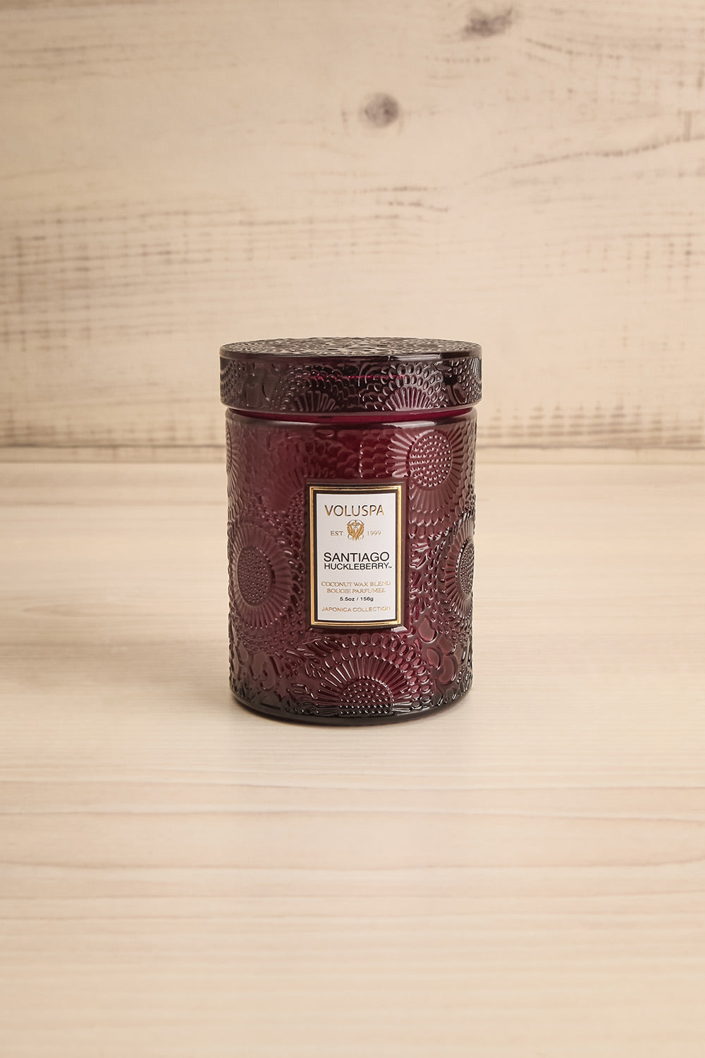 Medium Glass Candle Santiago Huckleberry | La petite garçonne