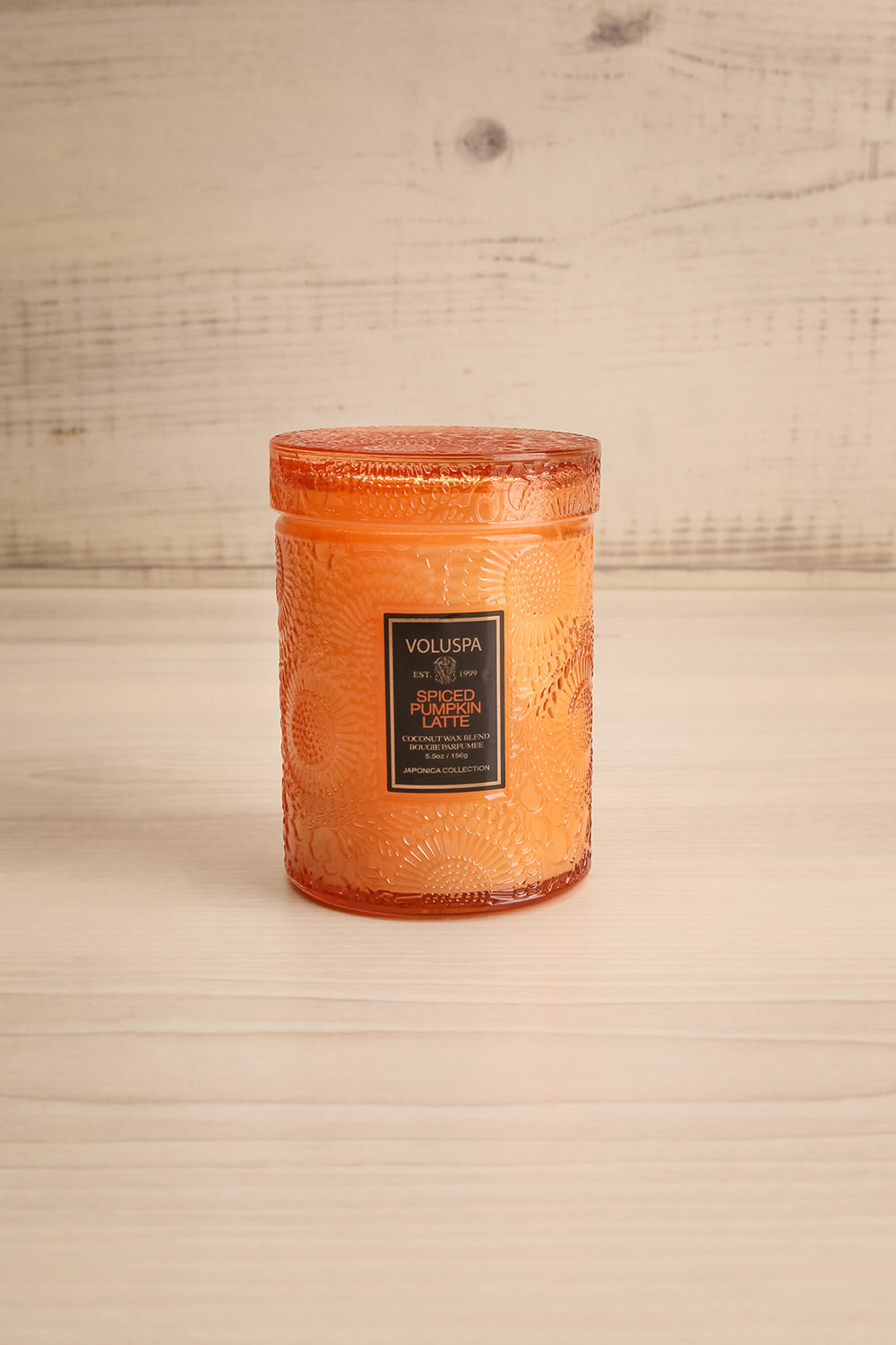 Medium Glass Candle Spiced Pumpkin Latte | La petite garçonne 