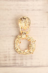 Melenki Gold Wreath Pendant Earrings close-up | La Petite Garçonne