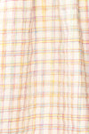 Melizenn Short Plaid A-Line Dress | Boutique 1861 fabric