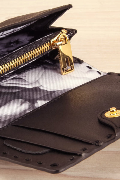 Melvaig Noir - Black leather wallet