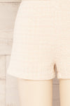 Melvin High-Waisted Cream Shorts | La petite garçonne bottom