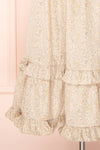 Melyssa Patterned Midi Dress w/ Butterfly Sleeves | Boutique 1961 bottom