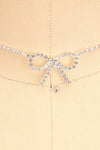 Menny Crystal Choker Necklace w/ Bow | Boutique 1861 close-up