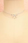 Menny Crystal Choker Necklace w/ Bow | Boutique 1861