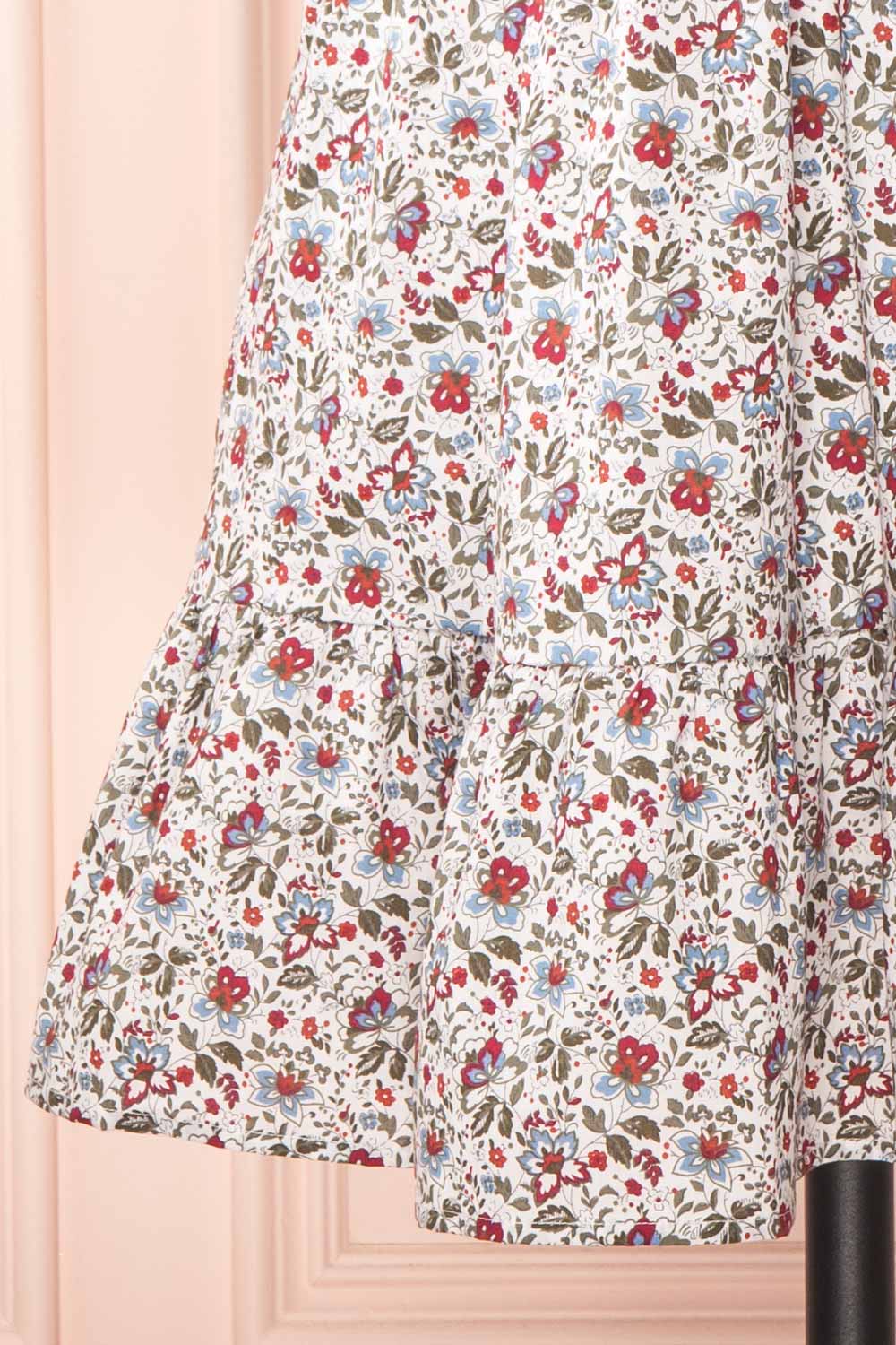 Menodis Short A-Line Floral Dress | Boutique 1861 bottom 