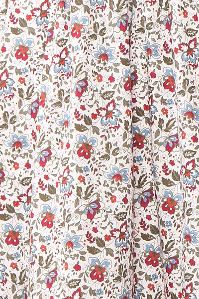 Menodis Short A-Line Floral Dress | Boutique 1861 fabric