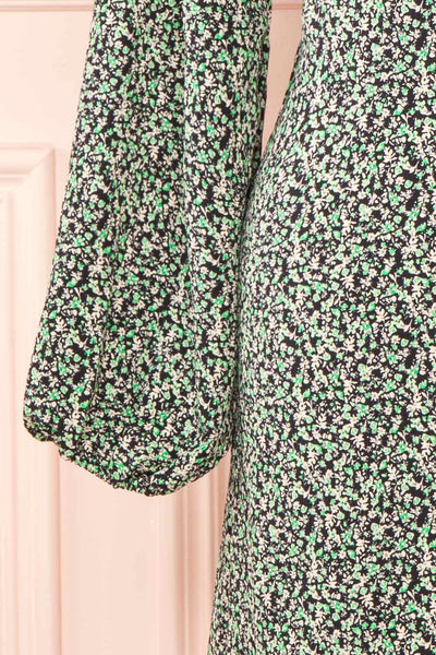 Meredyth Short Floral Dress | Boutique 1861 sleeve