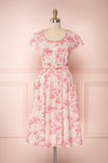Merenui Pink Floral Button-Up Summer Dress | Boutique 1861