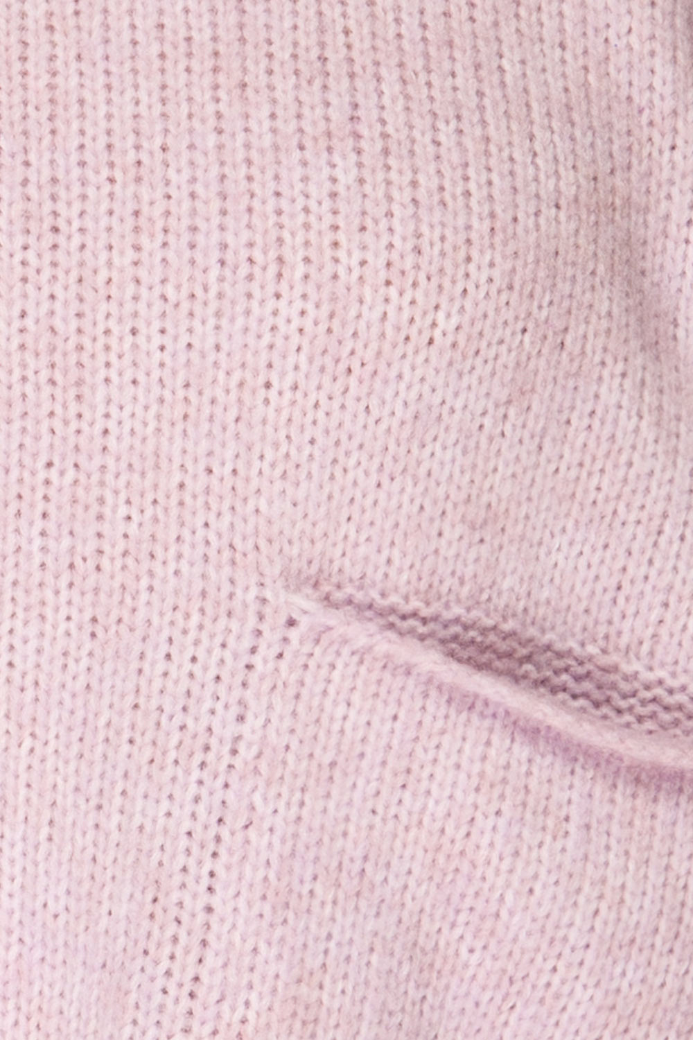 Merida Lilac Oversized Knit Sweater w/ Pocket | La petite garçonne fabric 