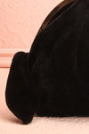 Merlini Black Velvet Clutch | Pochette Noire | Boutique 1861 bow close-up