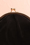 Merlini Black Velvet Clutch | Pochette Noire | Boutique 1861 front close-up