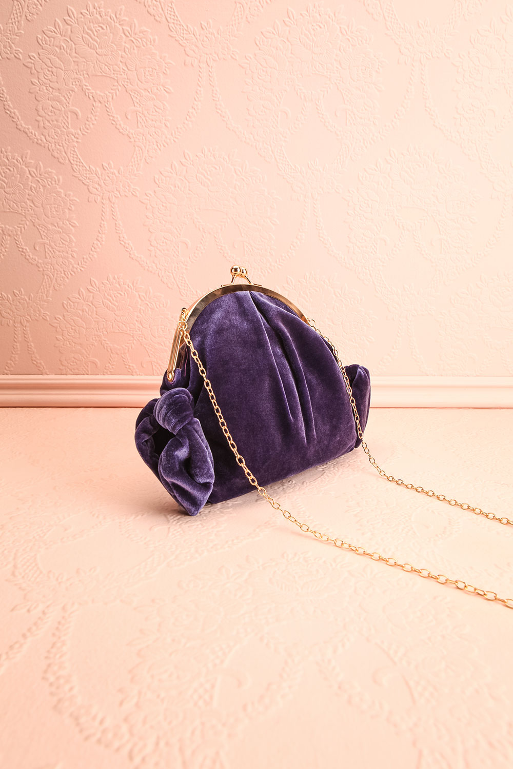 Plum Purple and Blue Clutch top Purse