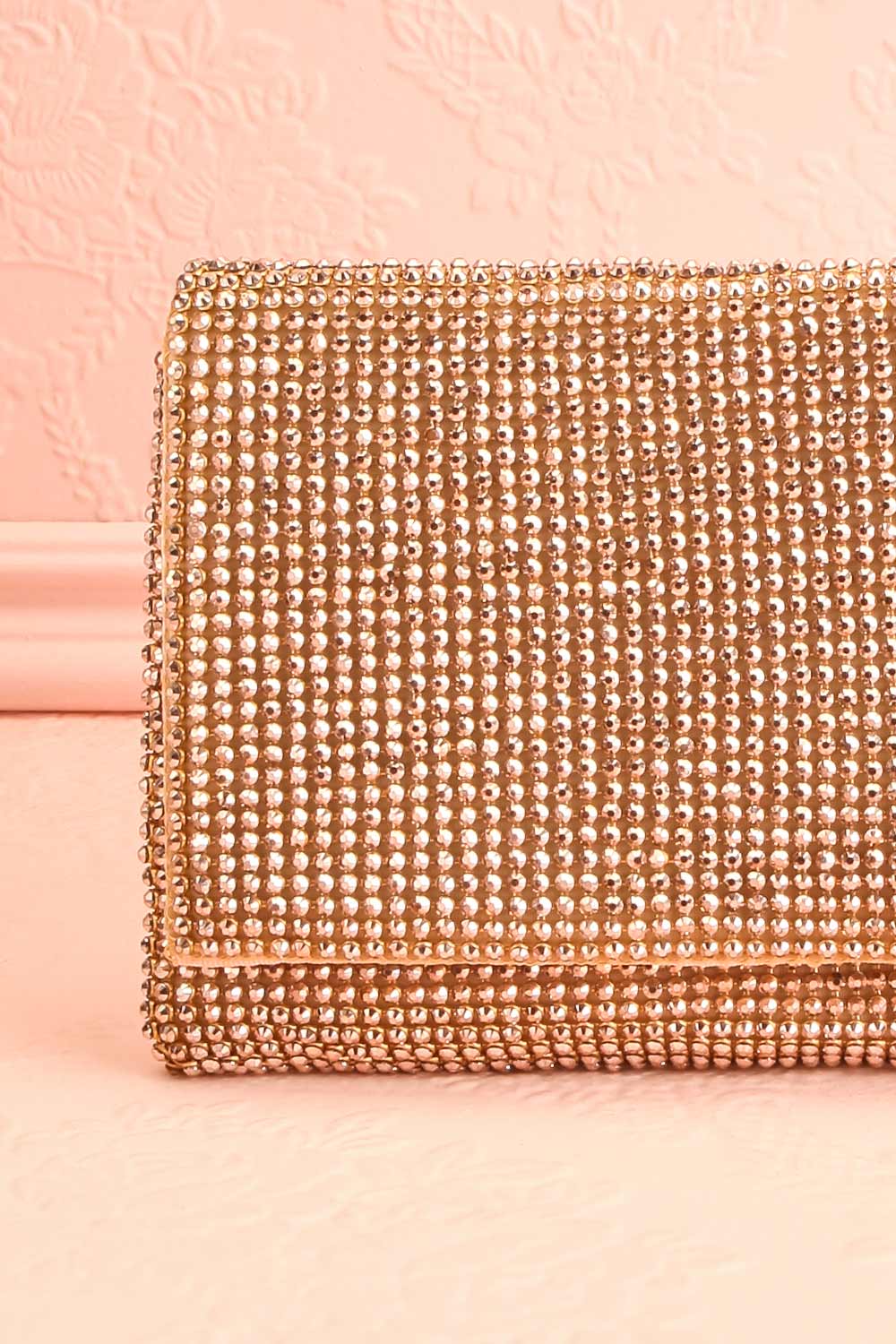 Meryt Rose Gold Crystal Clutch | Sac à Main | Boutique 1861 close-up