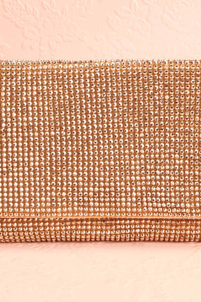 Meryt Rose Gold Crystal Clutch | Sac à Main | Boutique 1861 front close-up