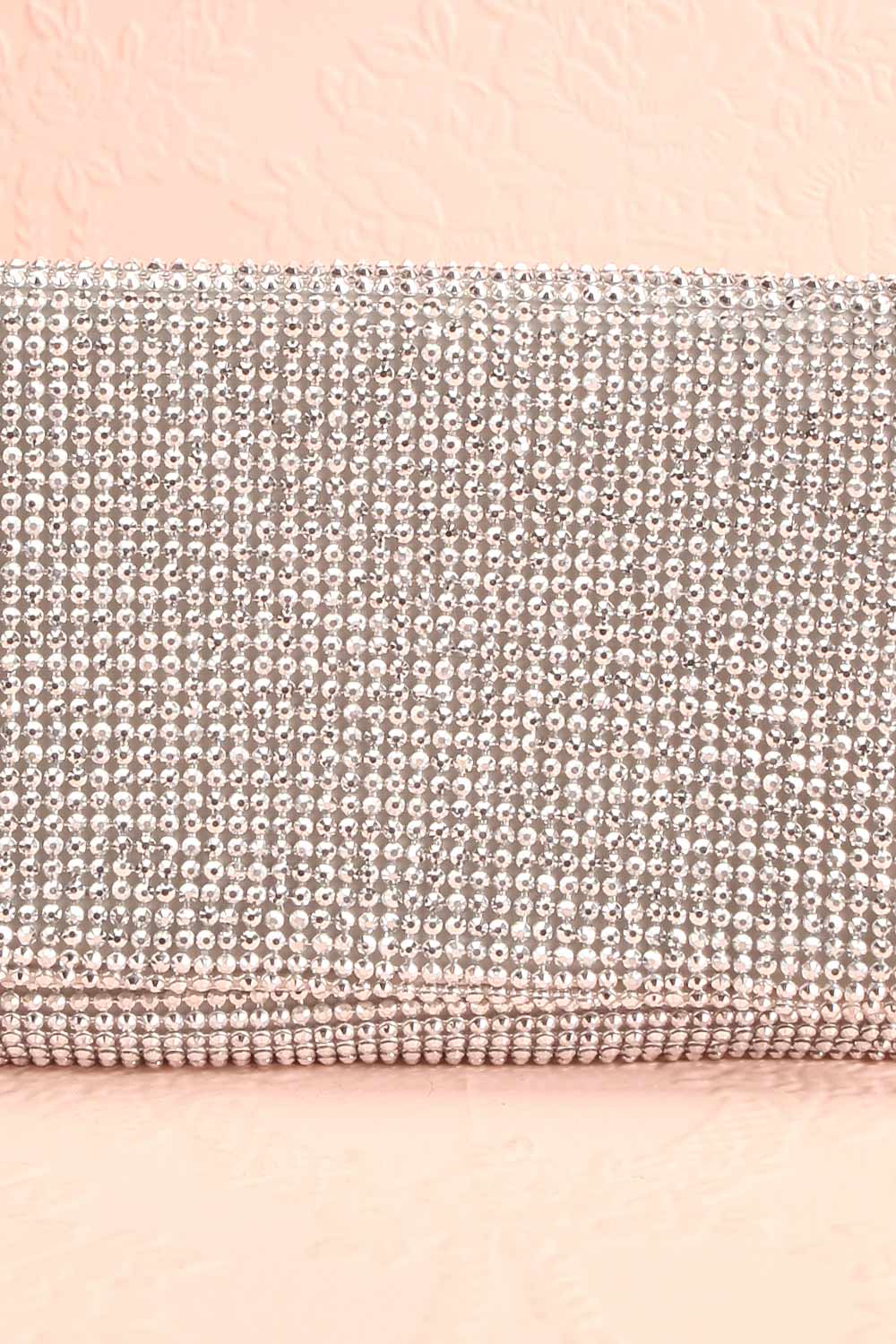 Meryt Silver Crystal Clutch | Sac à Main | Boutique 1861 front close-up