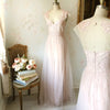 Mesquida | Light Pink Tulle & Lace Mermaid Dress