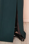Mia Emerald Green Maxi Dress w/ Ruffled Straps | Boudoir 1861 bottom