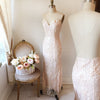 Micheline Blush Lace Midi Bridal Dress | Boudoir 1861