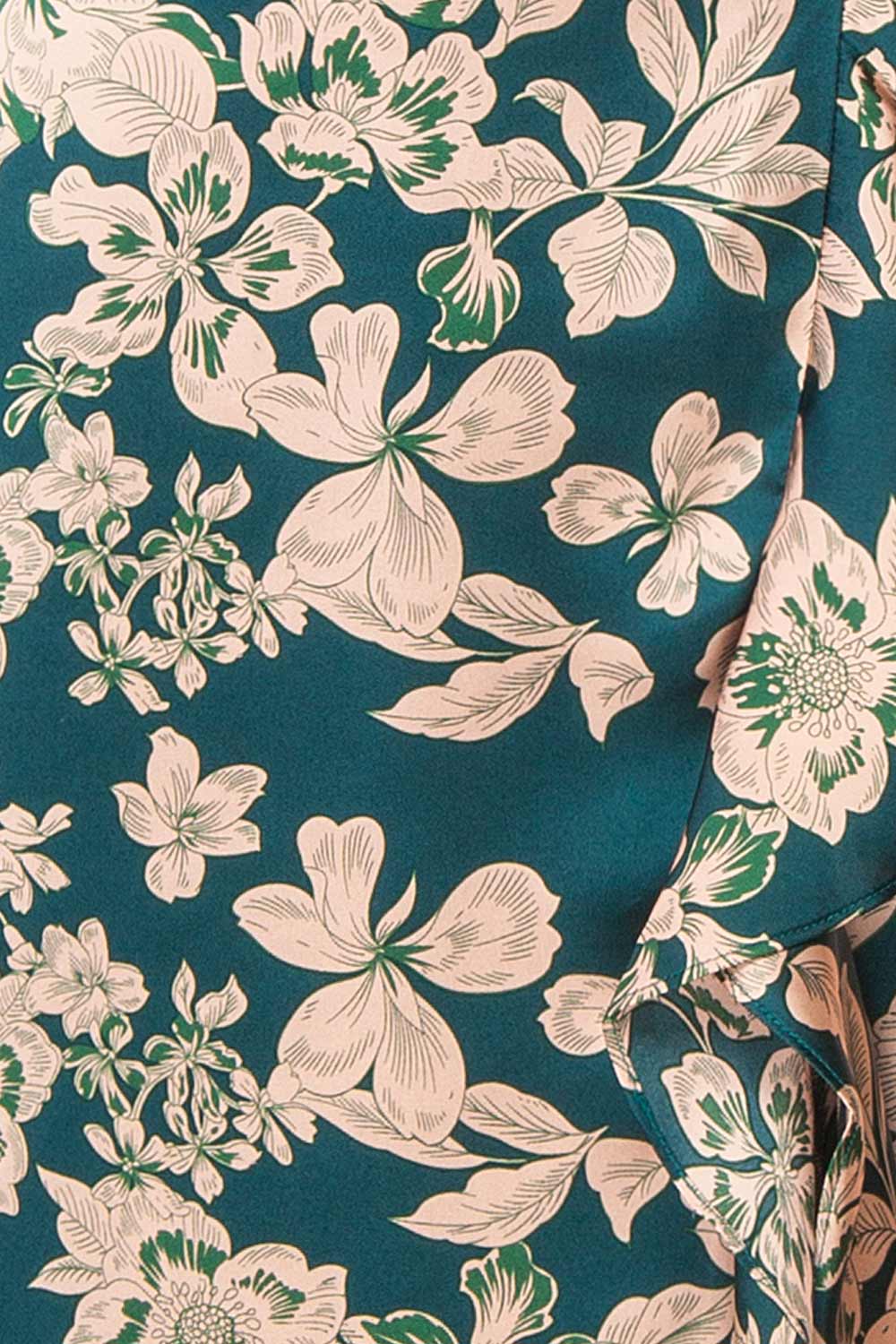 Michelle Mermaid Floral Maxi Dress w/ Slit | Boutique 1861 fabric 