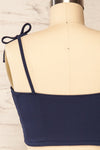 Mijas Cropped Cami Bikini Top w/ Tie Straps | La petite garçonne - back close up