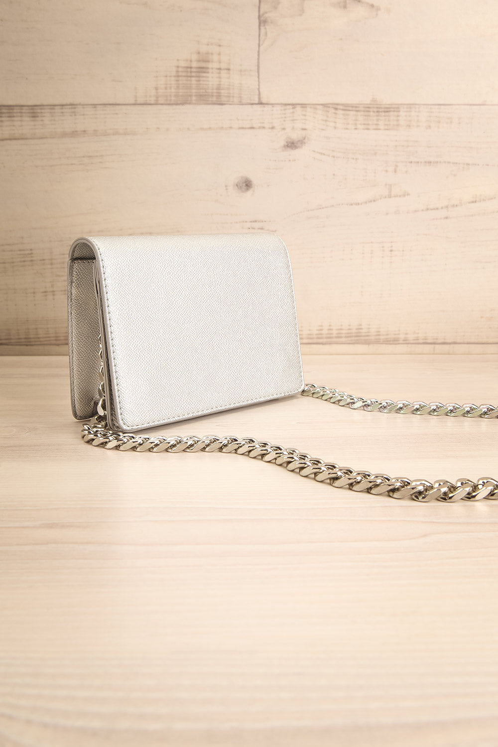 Oxidized and Stone Embedded Purse with Chain Strap | Boontoon