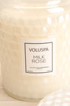 Large Textured Candle Milk Rose | La petite garçonne open close-up