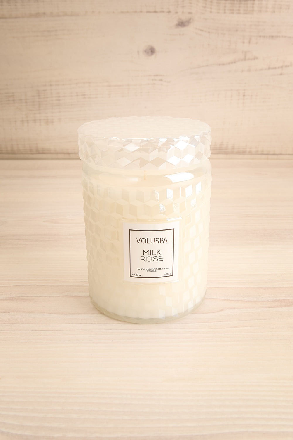 Large Textured Candle Milk Rose | La petite garçonne closed