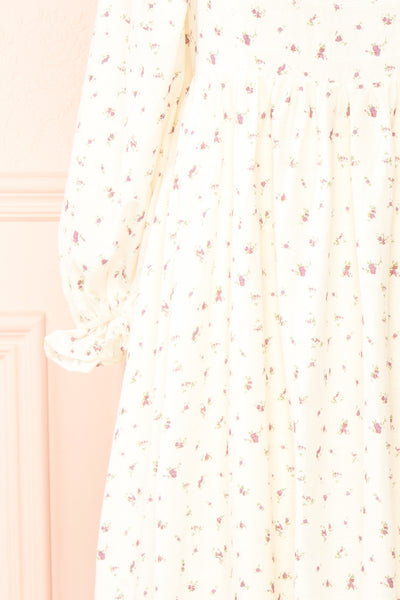 Milka Long Sleeve Floral Midi Dress | Boutique 1861 sleeve