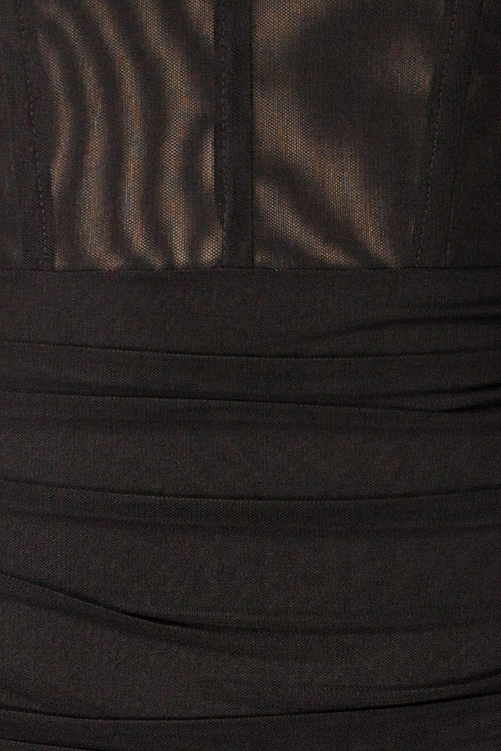 Milost Short Fitted Black Dress | La petite garçonne fabric 